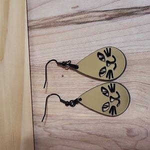 Earrings Handmade Cat Face